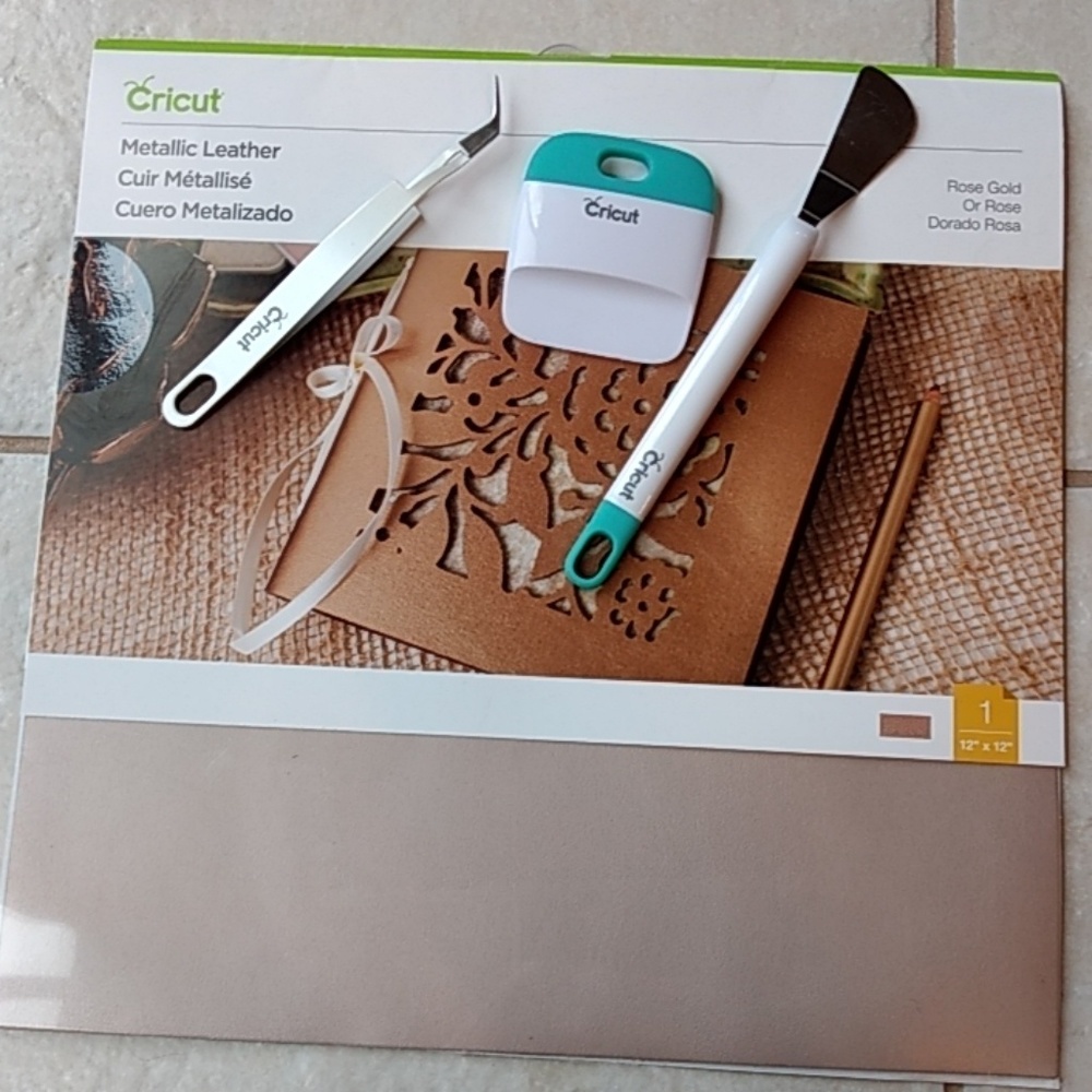 Cricut metallic leather & tools
